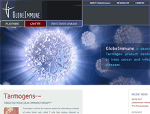 Tablet Screenshot of globeimmune.com